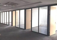 Separação de vidro de alumínio do escritório do ODM do OEM com a porta de vidro do escritório das cortinas