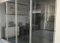 Separação de vidro de alumínio do escritório do ODM do OEM com a porta de vidro do escritório das cortinas