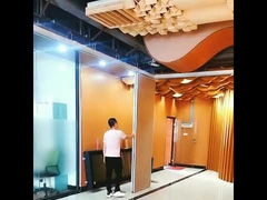 Paredes divisórias móveis de estrutura de alumínio OEM Paredes divisórias acústicas deslizantes dobráveis