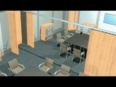 OEM ODM Paredes divisórias móveis altamente flexíveis Divisores de salas sonoros deslizantes