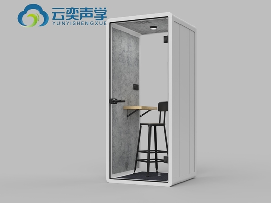 Cabine de reuniões de escritório de um só lugar com mesa de computador para trabalho privado Cabine de escritório de silêncio móvel à prova de som