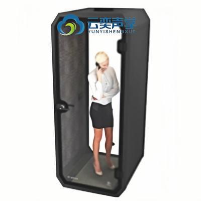 Cabine de reuniões de escritório de um só lugar com mesa de computador para trabalho privado Cabine de escritório de silêncio móvel à prova de som