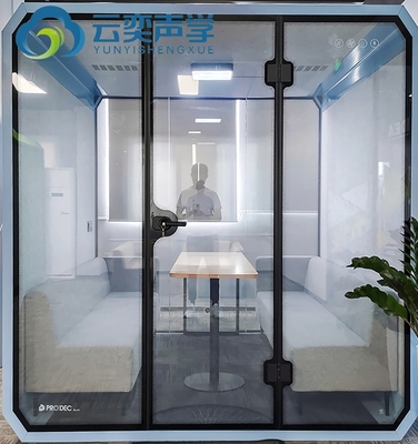 Ver imagem maior Adicionar para comparar Compartilhar Reunião Móvel Portátil Soundproof Booth Acoustic Escritório Privado Reunião Pod Pho