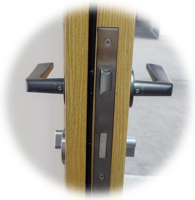 Design simples Janela de vidro personalizável Cinza Porta insonorizada de aço anti-ferrugem