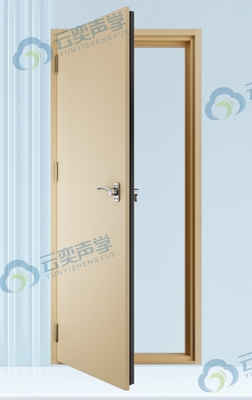Redução de ruído Porta à prova de ruído com meio quadro de porta e limiar