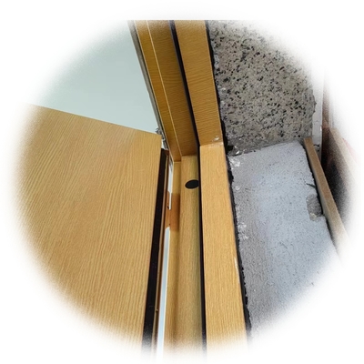 Redução de ruído Porta à prova de ruído com meio quadro de porta e limiar