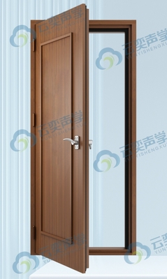 Redução de ruído Porta à prova de ruído com meio quadro de porta e limiar