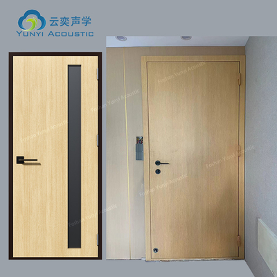 Porta de absorção de ruído de 72 mm 105 kg Porta de isolamento sonoro para cinema e sala de estar