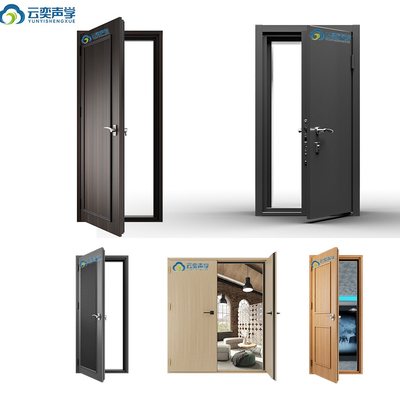 Porta avançada de isolamento acústico com vedação em T magnética com design de porta única ou dupla