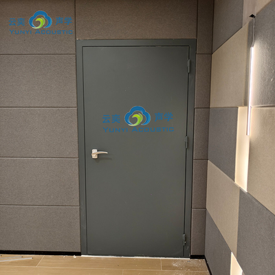 Sala de Bateria Estúdio de Música Sala Barreira de Ruído Transparente Porta de Isolamento de Ruído Casa Acústica Com Bass Traps Cornernoise Canceling Door STC 45dB