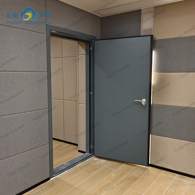 Sala de Bateria Estúdio de Música Sala Barreira de Ruído Transparente Porta de Isolamento de Ruído Casa Acústica Com Bass Traps Cornernoise Canceling Door STC 45dB