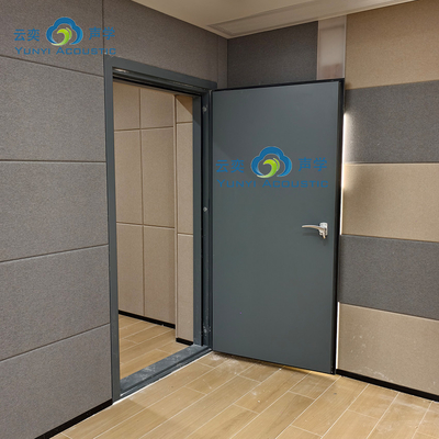 Sala de bateria Estúdio de música Sala Barreira sonora transparente Isolamento de ruído Porta de visão Vidro Casa acústica com armadilhas de baixo Cornernoise Canceling Door STC 45dB
