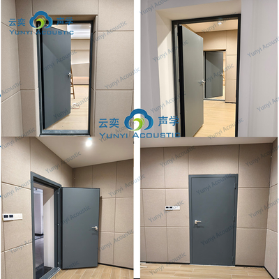 Porta de isolamento acústico 60 Minutos Porta dupla à prova de fogo Para sala de bateria Sala de piano Sala de estudo Isolamento sonoro
