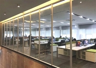 Do escritório completo da parede de separação do vidro da altura do escritório parede de separação fixa com cortinas