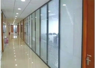 Separações de vidro à prova de som Demountable do escritório, separações de vidro vitrificadas dobro