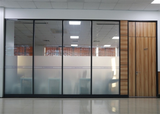 Paredes de separação à prova de som do vidro do escritório para o escritório e a sala de reunião